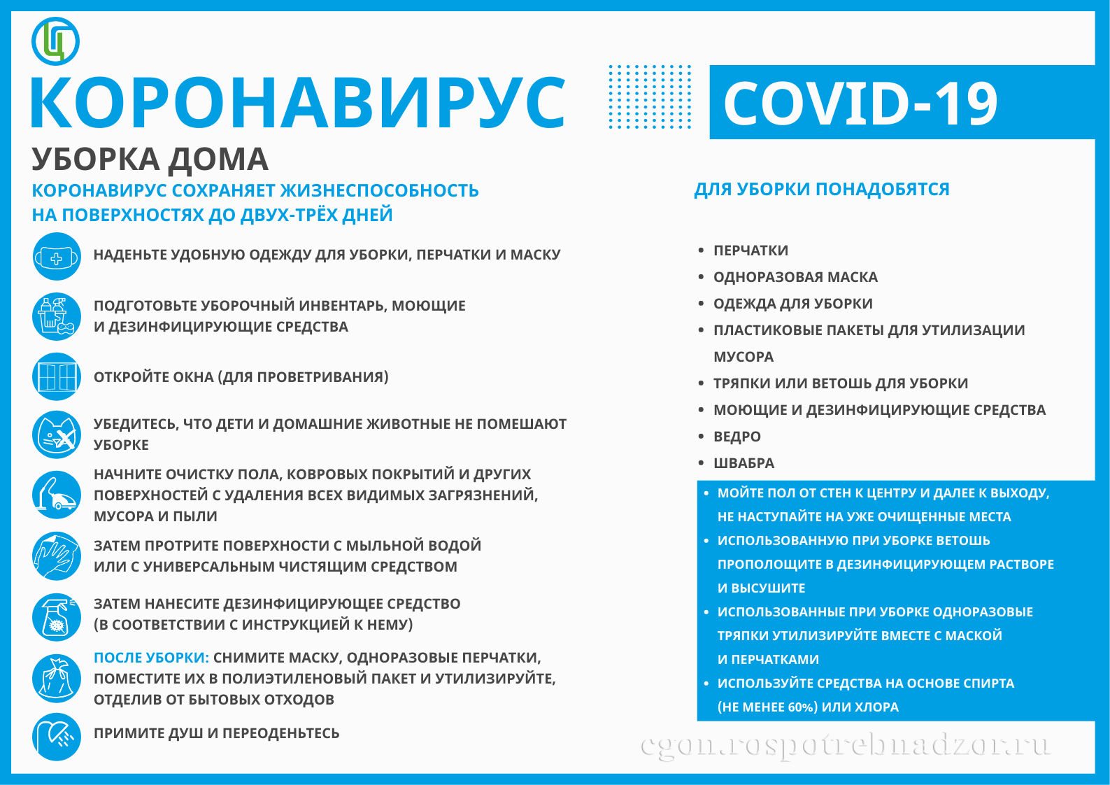 Коронавирус. Уборка дома